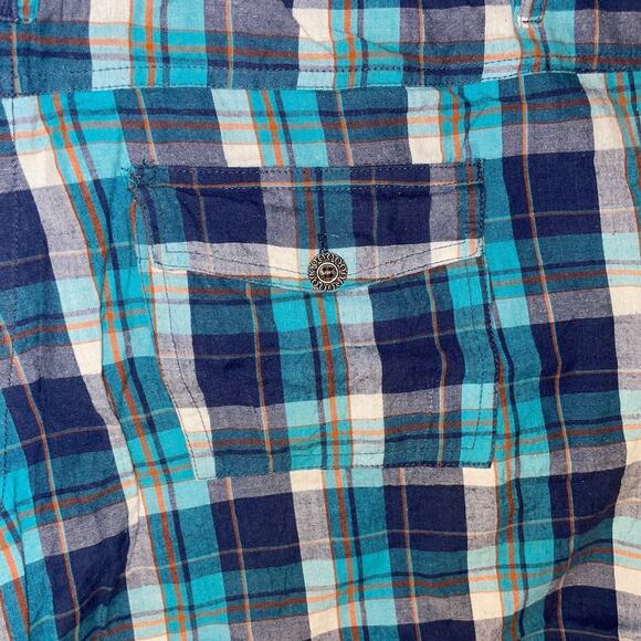 Blue Plaid Shorts sz 1X - Picture 3 of 7